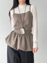 balloon strap blouse