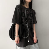 Double box fit short-sleeved T-shirt