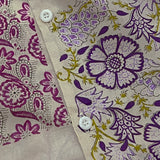 ethnic paisley open collar shirt_purple