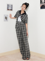 ラビットロゴ刺繍パジャマ ロング