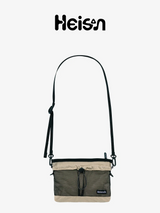 Mesh Pocket Sacoche Nylon Latte