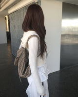 レイヤードラインスカートパンツ