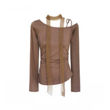 Sheer Mood Slim-Fit Strap T-shirt 233000206
