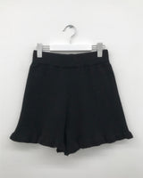Ribbed Frill Knit Shorts (2color)
