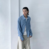 Soft Grid Oversized Shirt