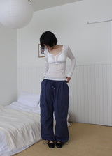 ベラボタンTシャツ