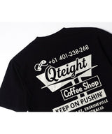 LB コーヒーショップウォッシュドTシャツ (ブラック)
