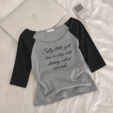 Nagrang Little Girl Off-Shoulder Legrun Tee (3 colors)