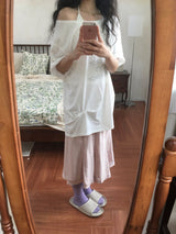 Flared Midi Skirt