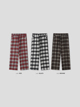 LMN Format Checkered Banding Wide Pants (3 colors)