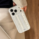 Cream Blue Star Stripe Magnetic Stand Case