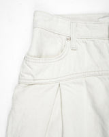  TUCK COTTON WIDE PANTS