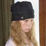 summer lace beanie black