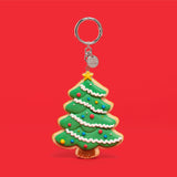  christmas tree cookie keyring