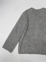 [2oz lining] Hairy wool round jacket