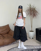 Edin Nylon Cargo Bermuda Pants