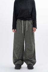 Lever Knee Pintuck Washed Cotton Pants