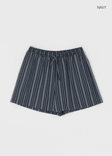 [MADE] Polyp Linen Stripe Banding Shorts