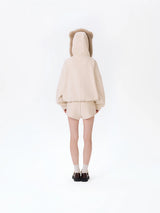 13DE MARZO Doozoo Zipper Hoodie Beige
