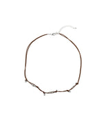 Vintage Knot Silver Beads Necklace