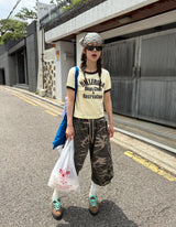 camo bermuda cargo pants 