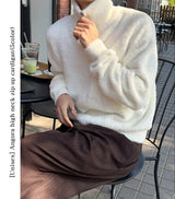 [Unisex] Angora high neck zip up cardigan(5color)