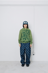 W♡H Check Cap - Navy     