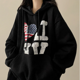 ラブアメリカンフラッグフード [フリース]