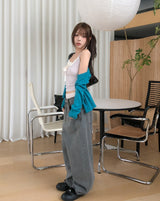 Oat Lace Ribbed Sleeveless