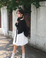 Soi Nylon Balloon Sleeveless Mini One Piece
