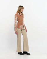Stripe Bootcut Pants _ BEIGE