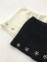 Fuzzy Snow Stud Mini Shorts