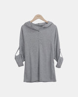 Joa Hooded Roll-Up Long-Sleeve T-Shirt