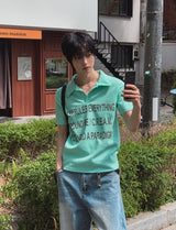 キャッシュドスリム半袖ニット