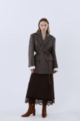 DADDY CONTOUR WOOL JACKET_BROWN