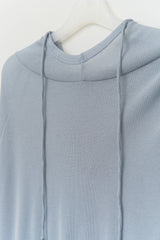 (W) Seal Sheer Hooded Top