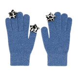 Star Wool Gloves [Blue Leopard]
