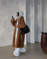 pleasantly thick fleece hooded zip-up jacket