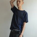 クリースハーフTシャツ / ネイビー