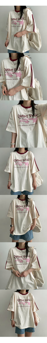 フランネルスポーツトラック半袖Tシャツ