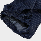 stripe denim shorts_blue