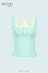 Lady Double Layered Sleeveless T-Shirt