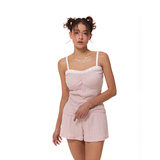 LACE PAJAMA PANTS - PINK