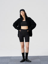 FMACM Curved-Structure Nylon-Spliced Fleece Jacket
