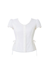 Teard Slim Fit Lace Blouse