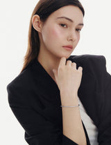 26SS★ [Premium Plating] Essence AB(W) Full Pave Cuff Bangle