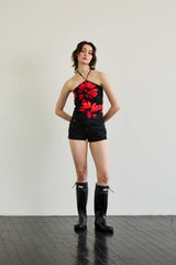  FLUTTER HALTERNECK / RED