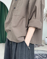 Meden Striped Cotton Shirt