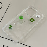 [made]green&clover resin phonecase 