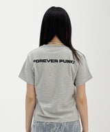 I PUNKデビルハートTシャツ - [グレー]